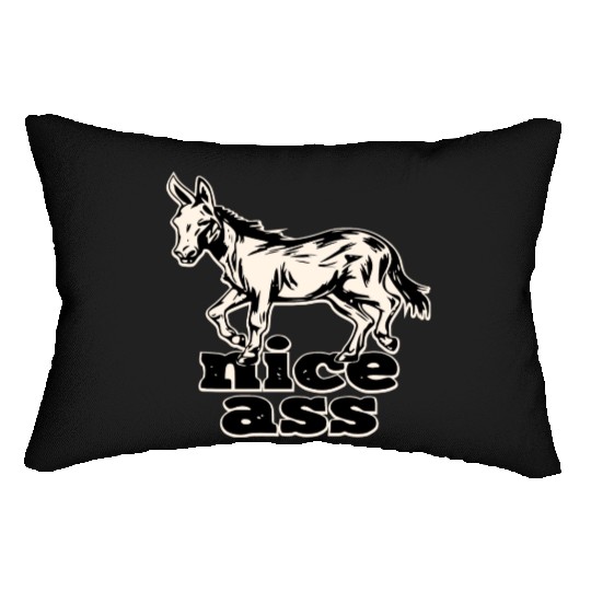 Nice Ass ©WhiteTigerLLC.Com LIKE US ON FACEBOOK Lumbar Pillows