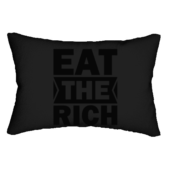 President Shawn Fain Eat The Rich UAW Lumbar Pillows