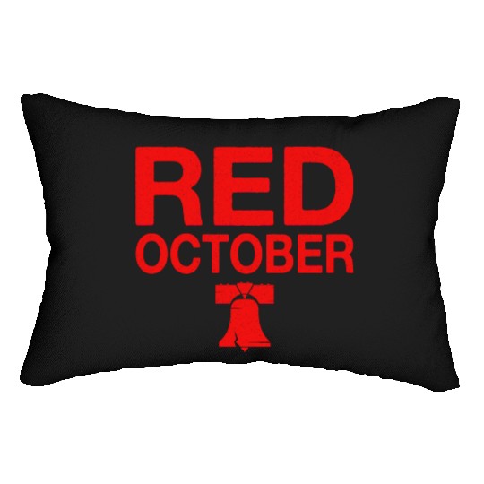 Vintage Red October Philly Philadelphia Lumbar Pillows