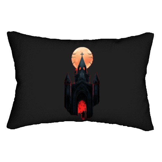 Midnight Citadel Lumbar Pillows
