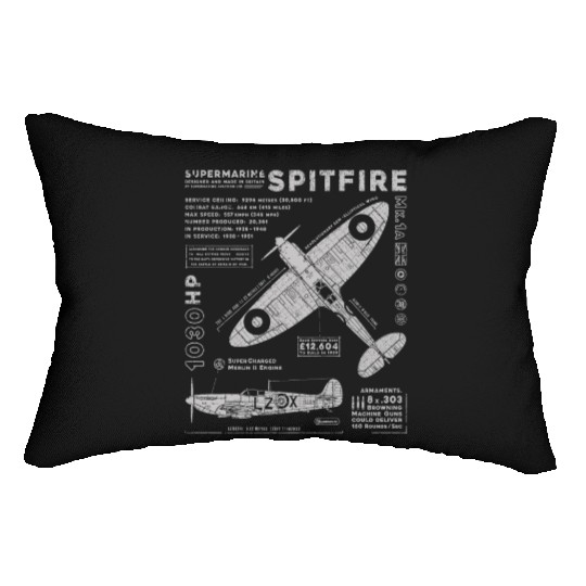 Supermarine Spitfire Lumbar Pillows