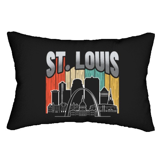 St. Louis Missouri Vintage Lumbar Pillows