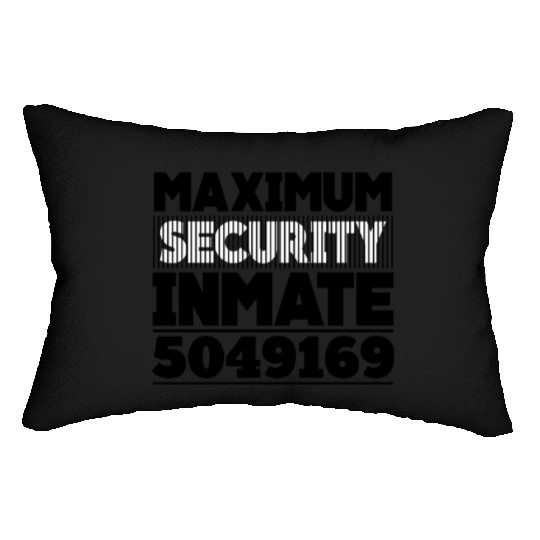 Maximum Security Inmate Escaped Convict Halloween Lumbar Pillows