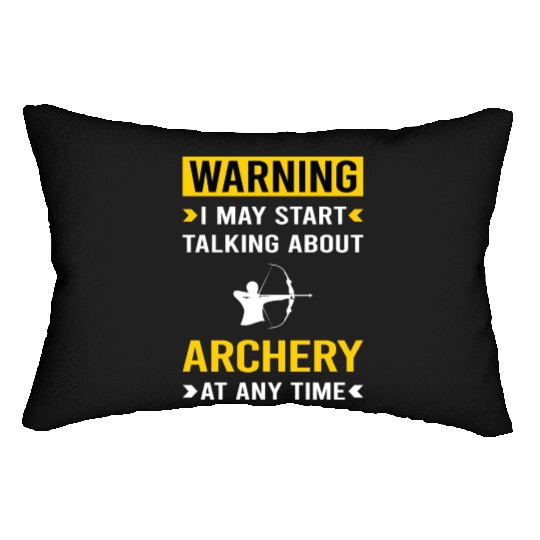 Warning Archery Archer Arrow Arrows Bow Lumbar Pillows