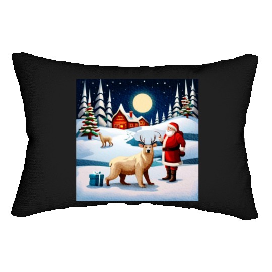 christmas festival 26 Lumbar Pillows