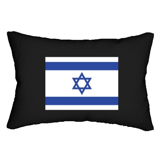 Israeli Flag with Star of David Design Lumbar Pillows
