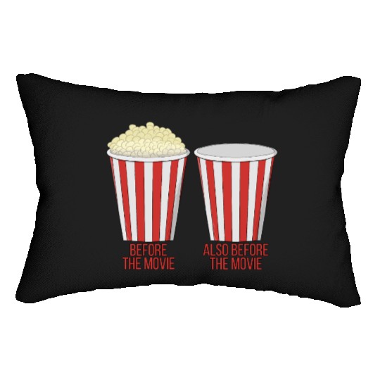Popcorn at the cinema Lumbar Pillows