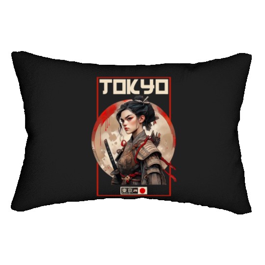 Asia 80s Japanese Retro Samurais Samurai Lumbar Pillows
