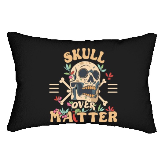 Totenkopf Skull Skulls Totenschädel Spruch Lumbar Pillows