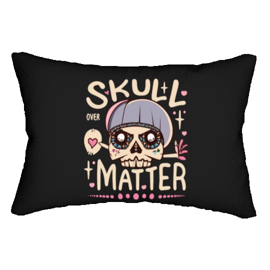 Totenkopf Skull Skulls Totenschädel Spruch Lumbar Pillows
