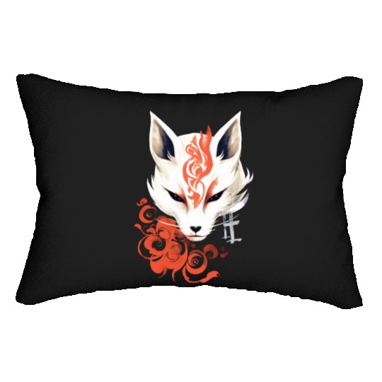 Fox Maske Kumiho Samurai Kitsune Japan Anime Lumbar Pillows