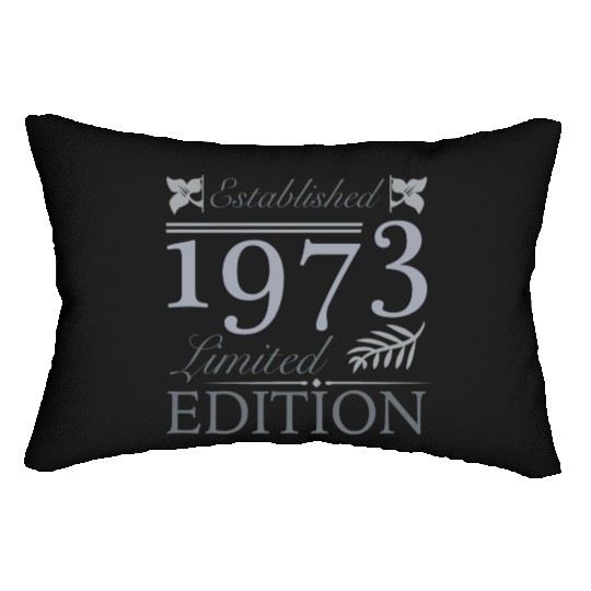 Established 1973 50th Birthday Lumbar Pillows