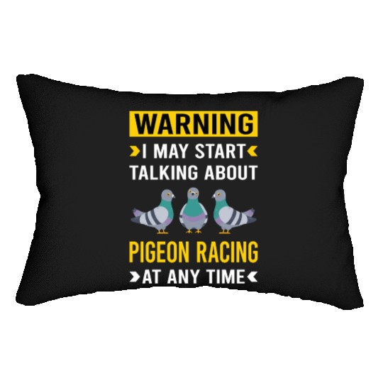 Warning Pigeon Racing Race Lumbar Pillows