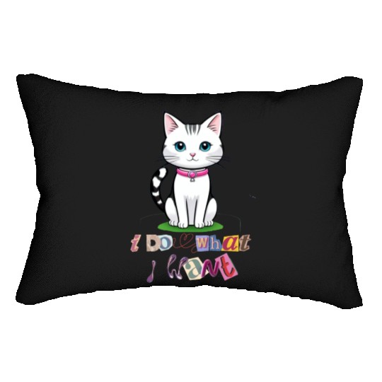 I Do What I Want Lumbar Pillows, Independent Lumbar Pillows, Funny