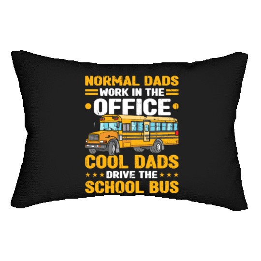 Bus Driver Dad School Bus Lumbar Pillows
