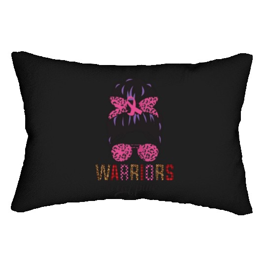 Warriors Wear Pink Lumbar Pillows