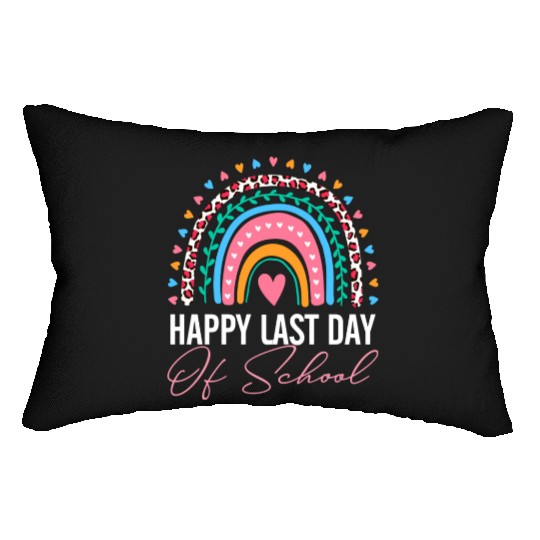 Happy Last Day Of School Teacher Student Summer Lumbar Pillows