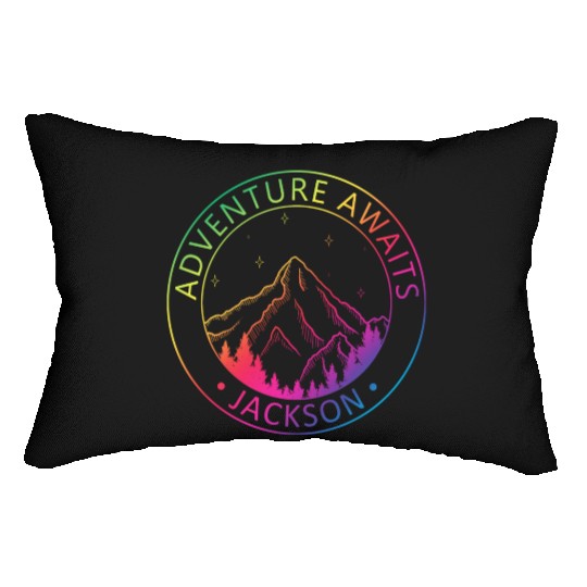 Jackson Jackson Hole Valley Wyoming Usa Adventure Lumbar Pillows