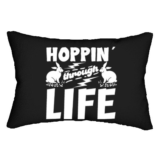 Bunny Owners Rabbit Lover Bunny Mom Bunny Dad Hopp Lumbar Pillows