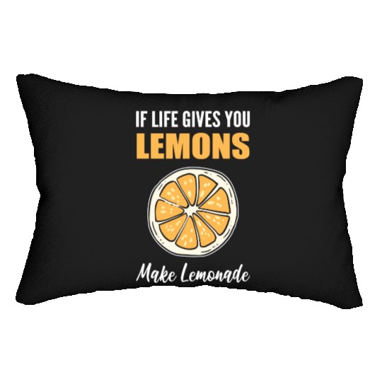 Make Lemonade Cook Or Chef Gift Lumbar Pillows