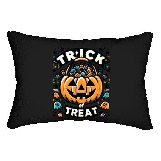 Halloween Trick Or Treat Bag | Happy Halloween Day Lumbar Pillows