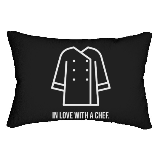 In love with a chef Lumbar Pillows