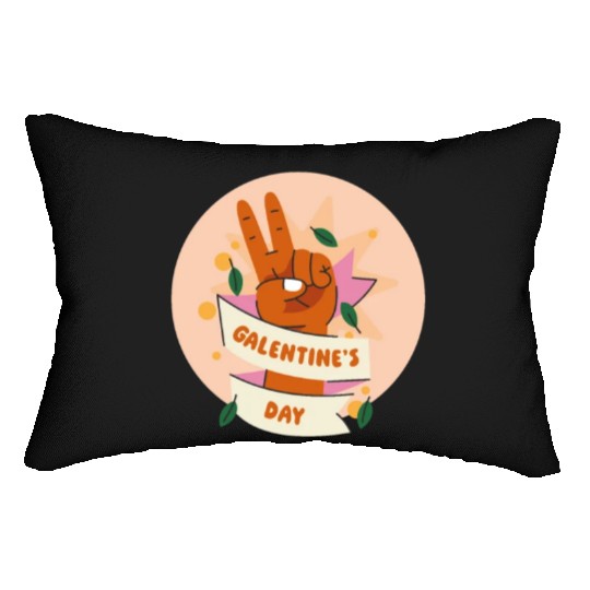 Be My Galentine. Galentine's Day Lumbar Pillows