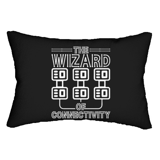 Network Admin The Wizard Of Connectivity Lumbar Pillows