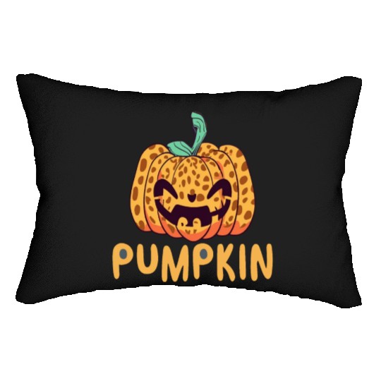Giant Jack O' Lantern Face | Halloween Pumpkin Lumbar Pillows