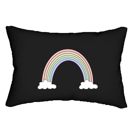 Pastel Rainbow Love Lumbar Pillows