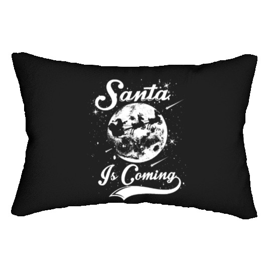Santa is Coming Lumbar Pillows