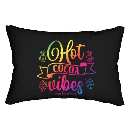 Chocolate Lover Hot Cocoa Vibes Lumbar Pillows