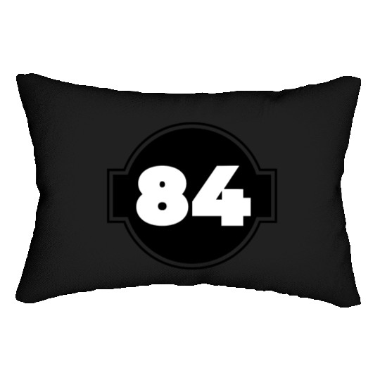 Congratulations 84 Years Old - Number Eighty-Four Lumbar Pillows