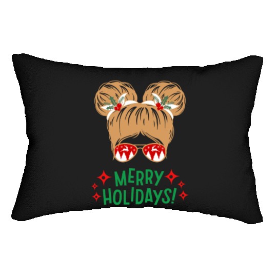 Merry holidays Lumbar Pillows