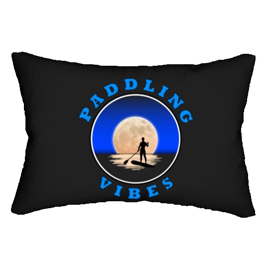 Paddling Vibes - Moon - Paddle Boarder Lumbar Pillows