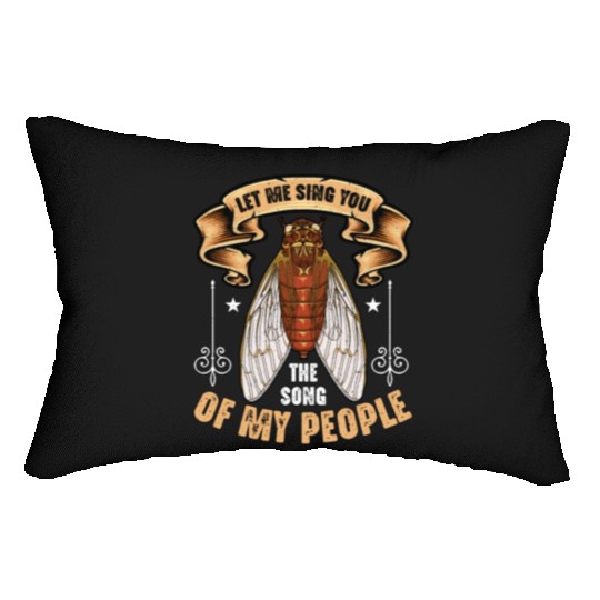 Cicadas Let Me Sing You The Song Periodical Cicada Lumbar Pillows