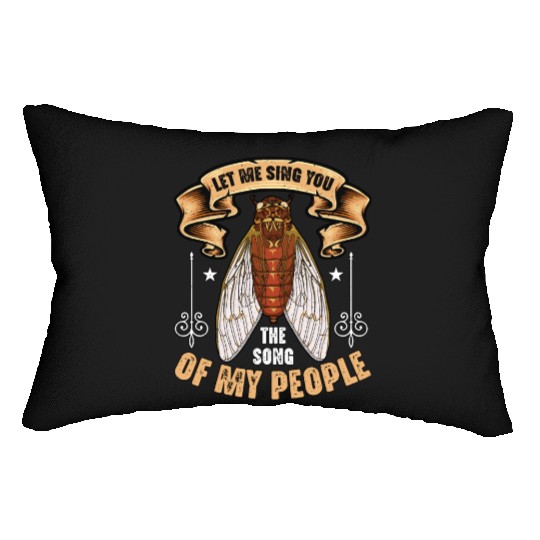 Cicadas Let Me Sing You The Song Periodical Cicada Lumbar Pillows