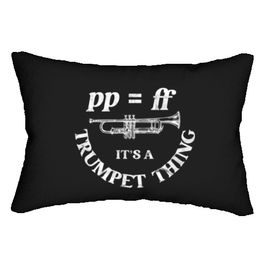 Funny Trumpet Player Marching Band Music Teacher Lumbar Pillows