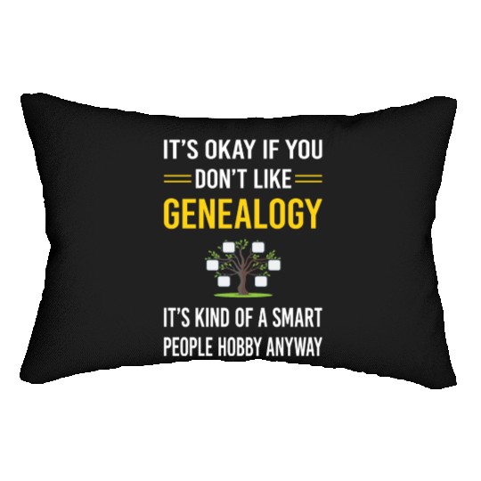 Smart People Genealogy Genealogist Lumbar Pillows