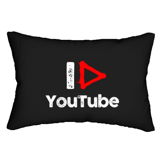 I love YouTube Lumbar Pillows
