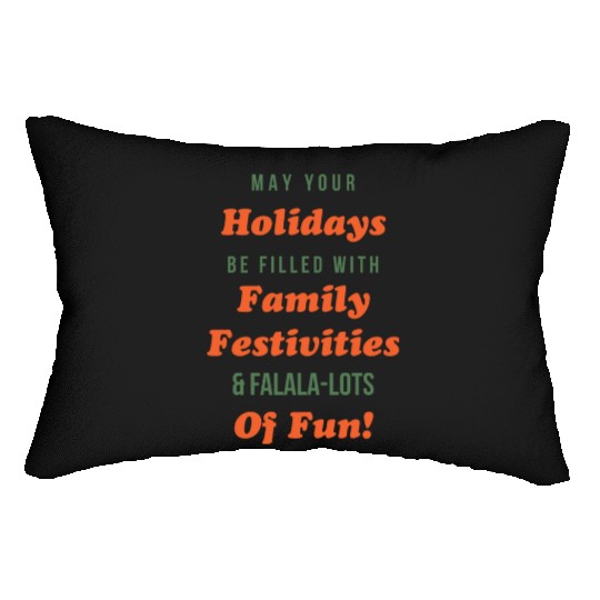 may your holidays filled with activities Lumbar Pillows