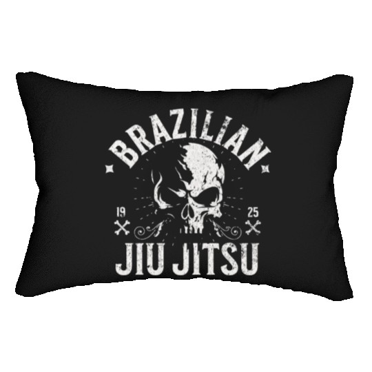 Brazilian Jiu Jitsu BJJ MMA Fighter Skull Design Lumbar Pillows