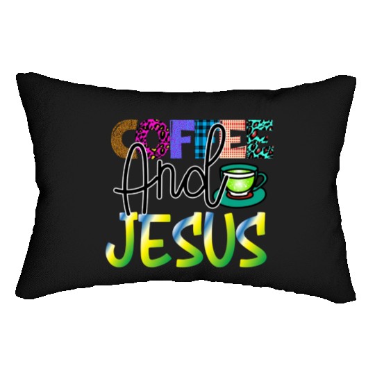 Coffee And Jesus Lumbar Pillows