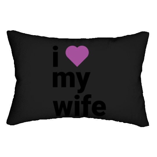 Heartfelt Tribute to My Beloved Wife purple Lumbar Pillows