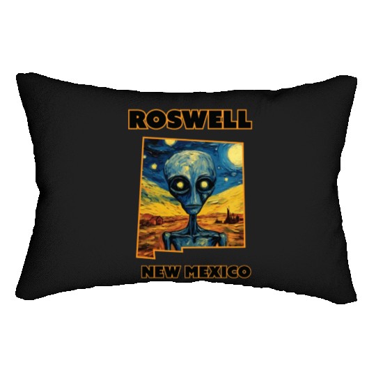 Roswell New Mexico - Alien Lumbar Pillows