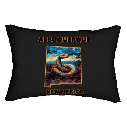 New Mexico - Rattlesnake Lumbar Pillows