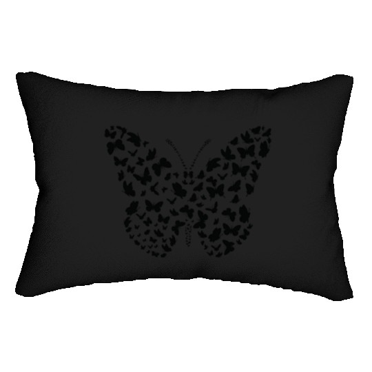 Butterfly Butterflies Insect Silhouette Lumbar Pillows