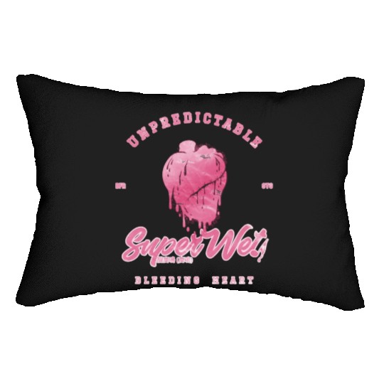 Unpredictable bleeding heart (pale style) Lumbar Pillows