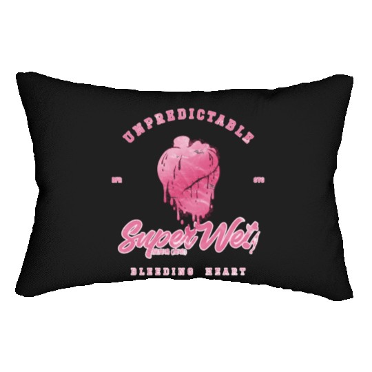 Unpredictable bleeding heart (pale style) Lumbar Pillows