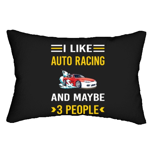 3 People Auto Racing Automotive Autosport Lumbar Pillows
